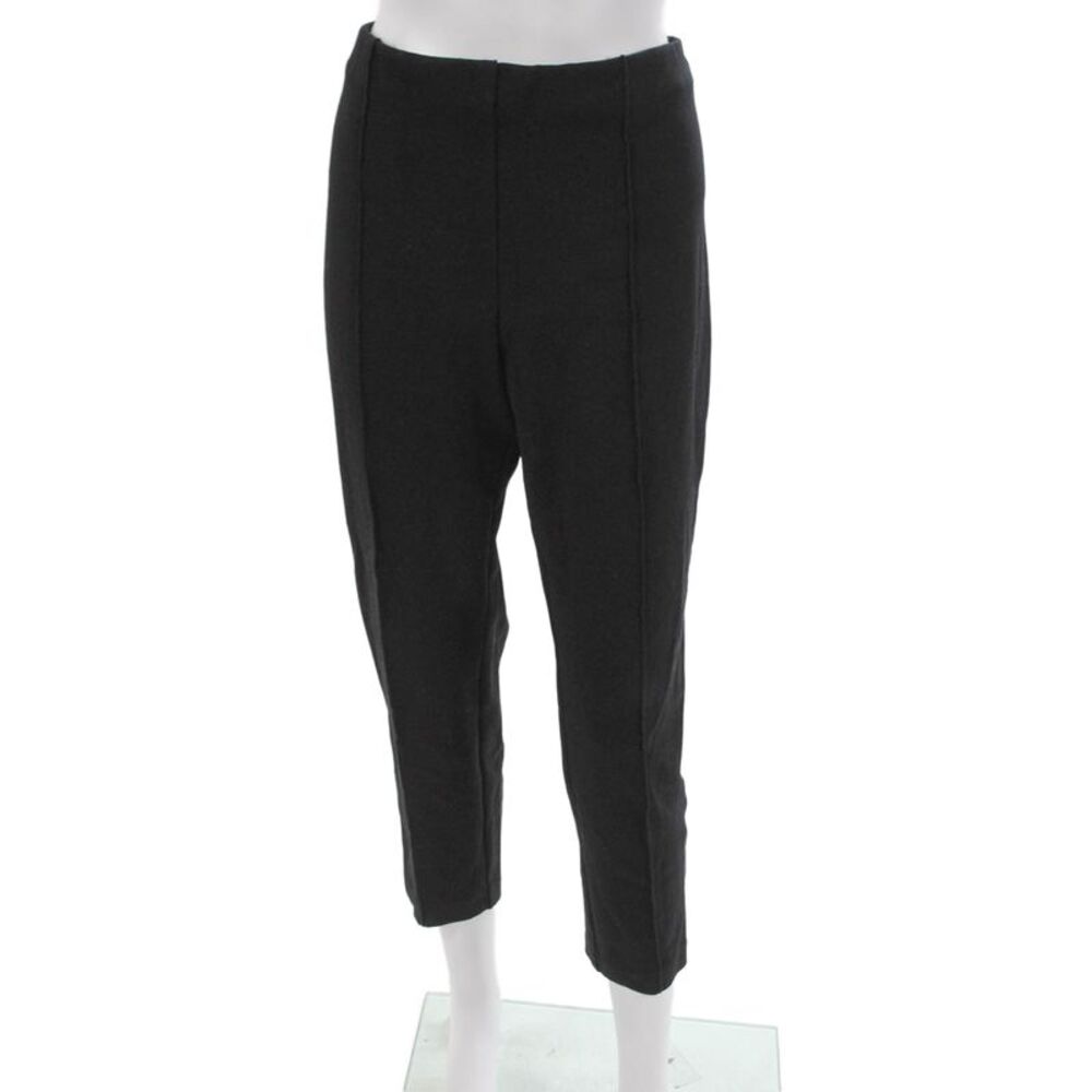 Banana Republic Womens Black Rayon Ankle Pants Size L
